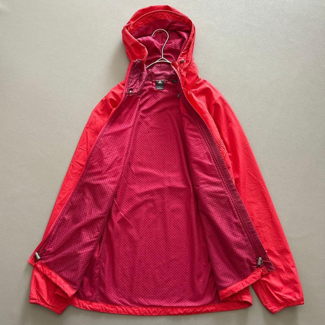 美品】mont-bell ライトシェルパーカ W's L レッド赤 軽量 - メルカリ