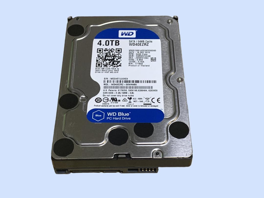 外付けハードディスク・ドライブ M9832 Western Digital WD40EZRZ 3TB 3.5 WD40EZRZ | WD40EZRZ | WesternDigital WD Blue SATA3 6Gbps(SATA6G