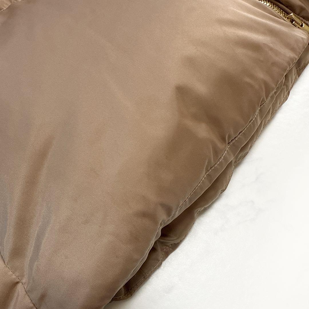 アナイ ANAYI マットサテンAラインダウンコート 36 キャメル - メルカリ