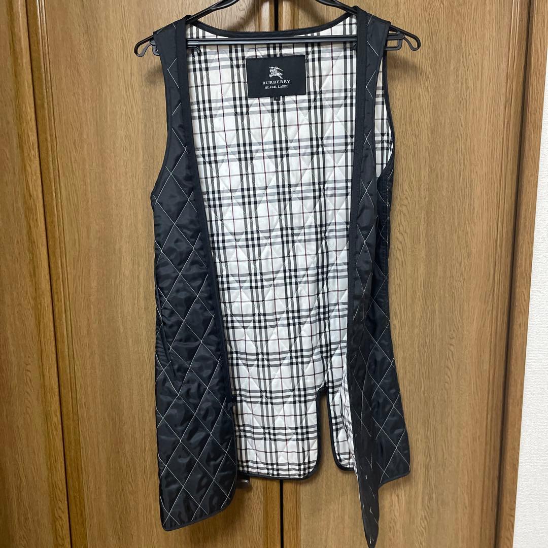 バーバリーブラックレーベル トレンチコート キルティングライナー 黒