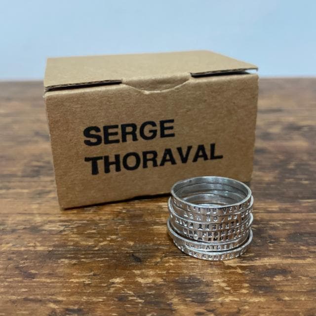 藤原基央さん愛用 セルジュトラヴァル 接吻 7連リング シルバー メンズ