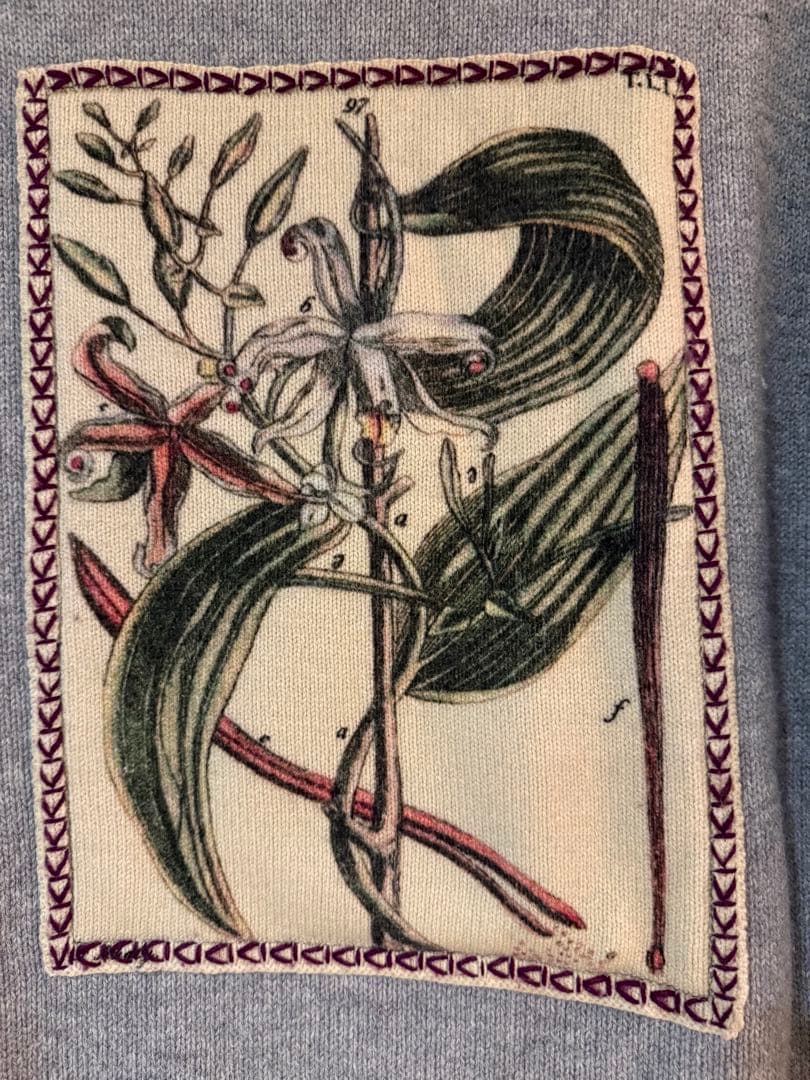 CABaN ウールカシミヤ アートフレーム クルーネック プルオーバー