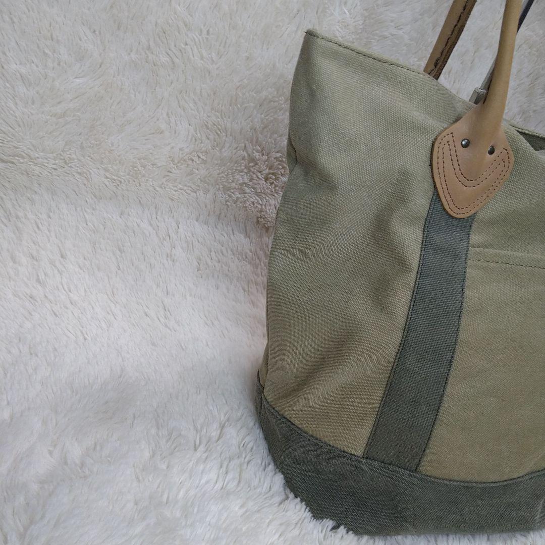 90s L.L.Bean ヴィンテージレザーハンドル トートバッグ ブラウン
