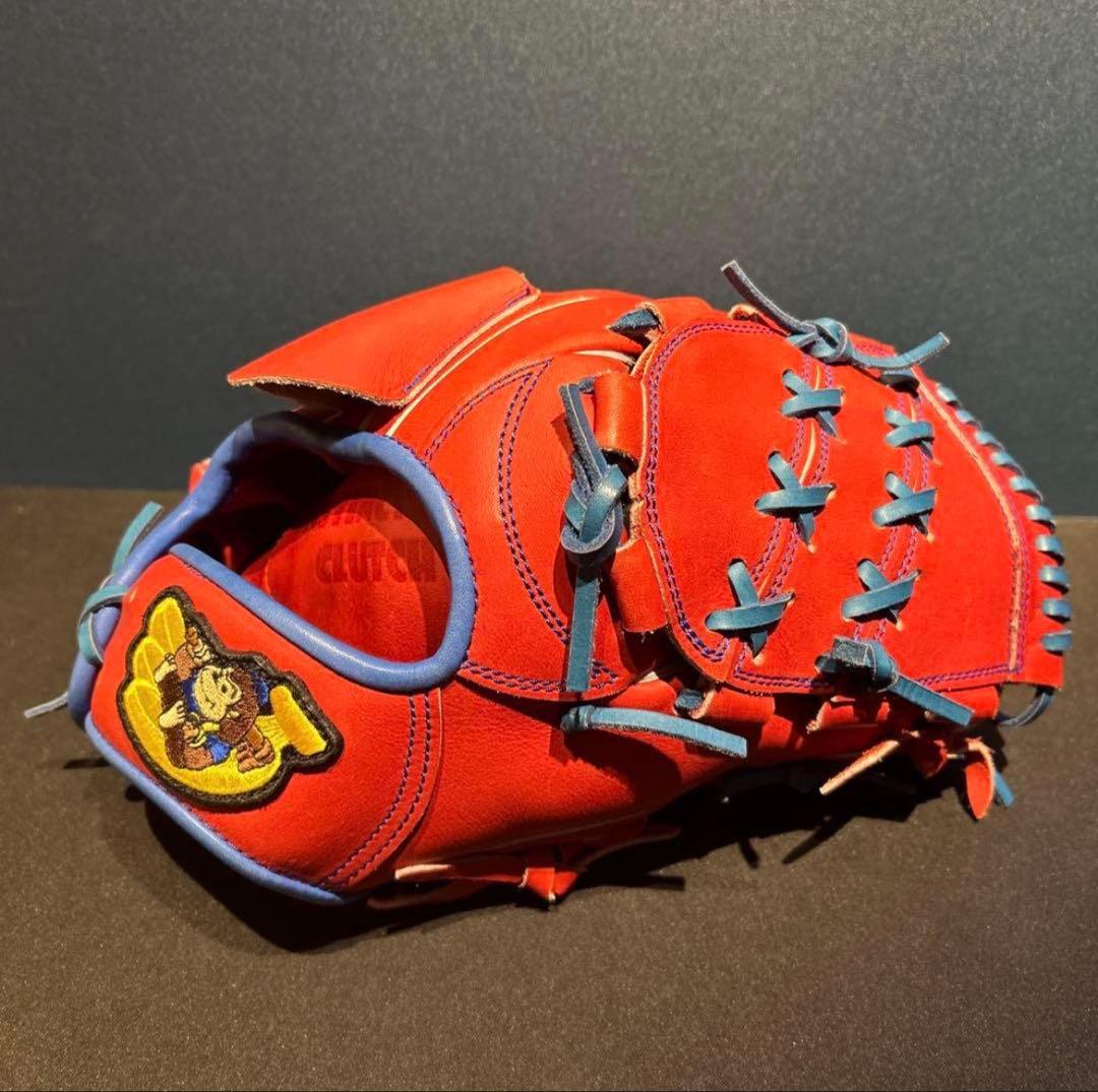 【ごりら印】　美品　硬式投手　グローブ　オーダー　ピッチャー用 ごりら印の野球道具 野球 硬式 グラブ 投手ピッチャー用 001型ばなな