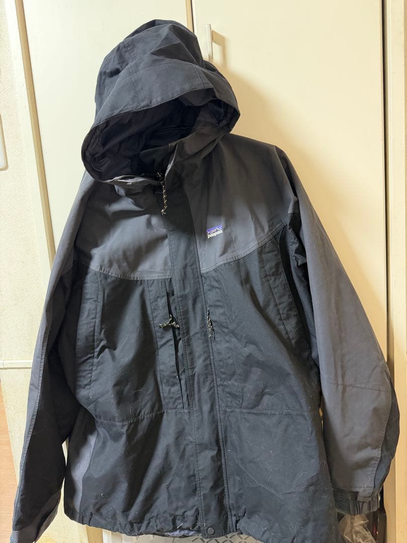 02s Patagonia ストームジャケット Lサイズ 紺×灰 - メルカリ