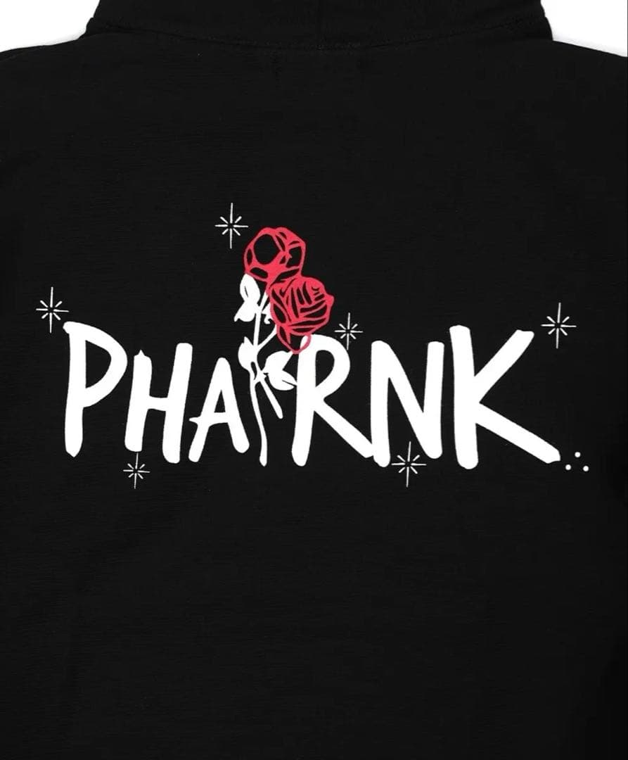 ファットランク PHATRNK 16924完売 ローズ パーカー 黒 L クロ - メルカリ