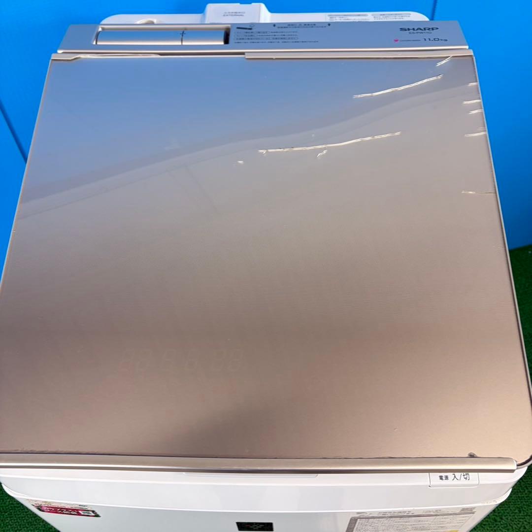 744 SHARP 洗濯機 乾燥機能付き 容量11キロ 乾燥6キロ 6ヶ月保証付