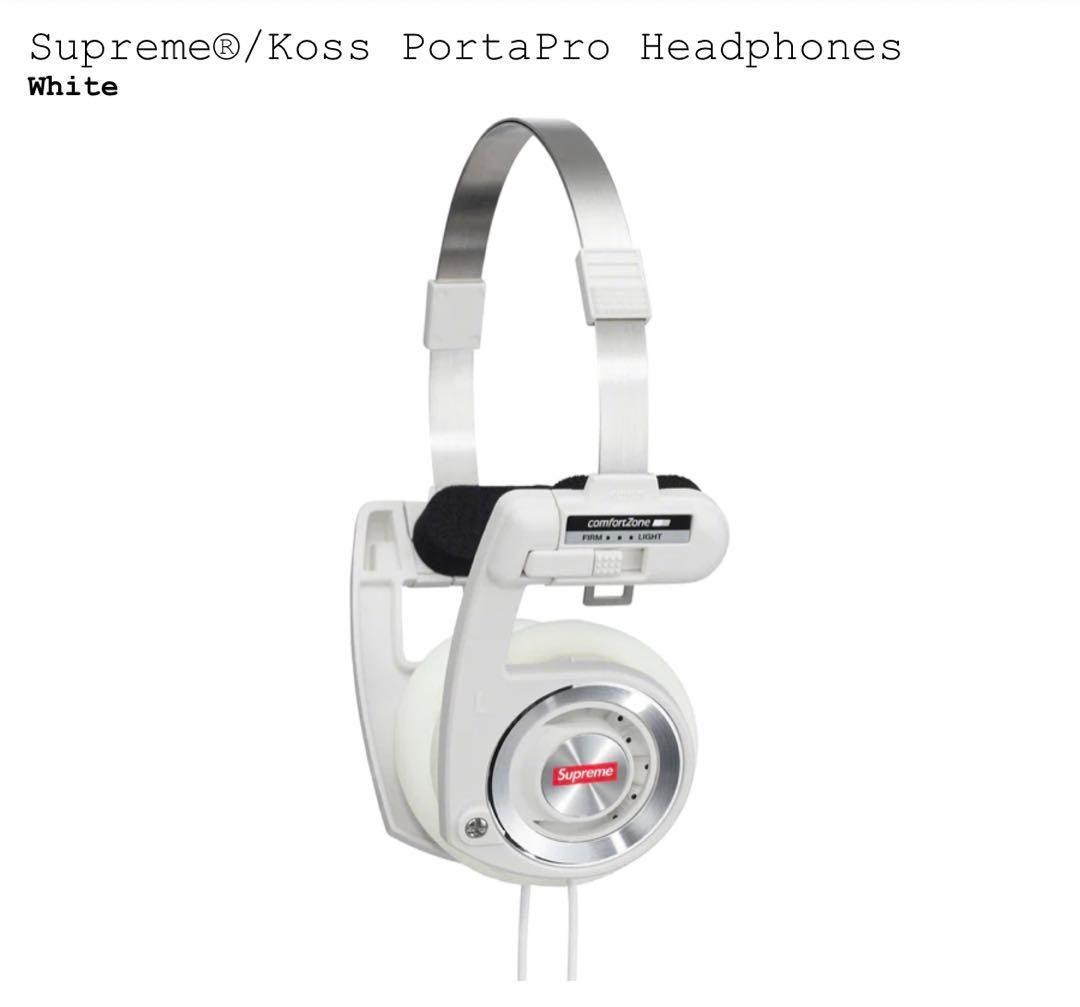 Supreme × KOSS Porta Pro 本物保証 /関税・送料無料】Supreme Koss Headphones (Supreme