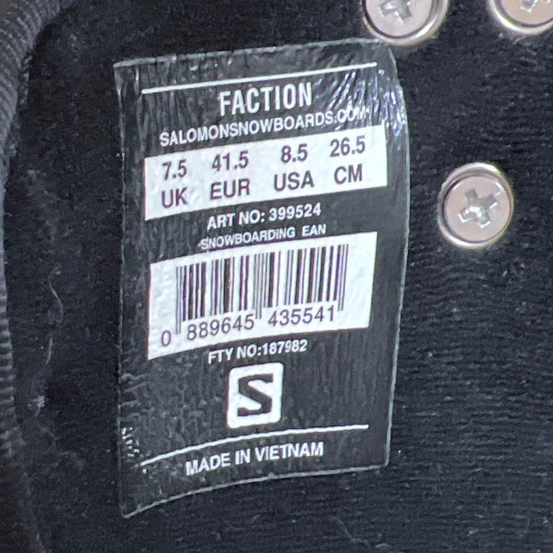 【即日発送】SALOMONスノボブーツFACTION ファクション 26.5cm