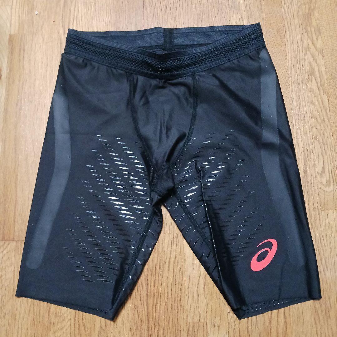 asics SPEED TIGHTS Sサイズ MOTION MUSCLE SUPPORTスピードポケットタイツ | ブラウンストーン