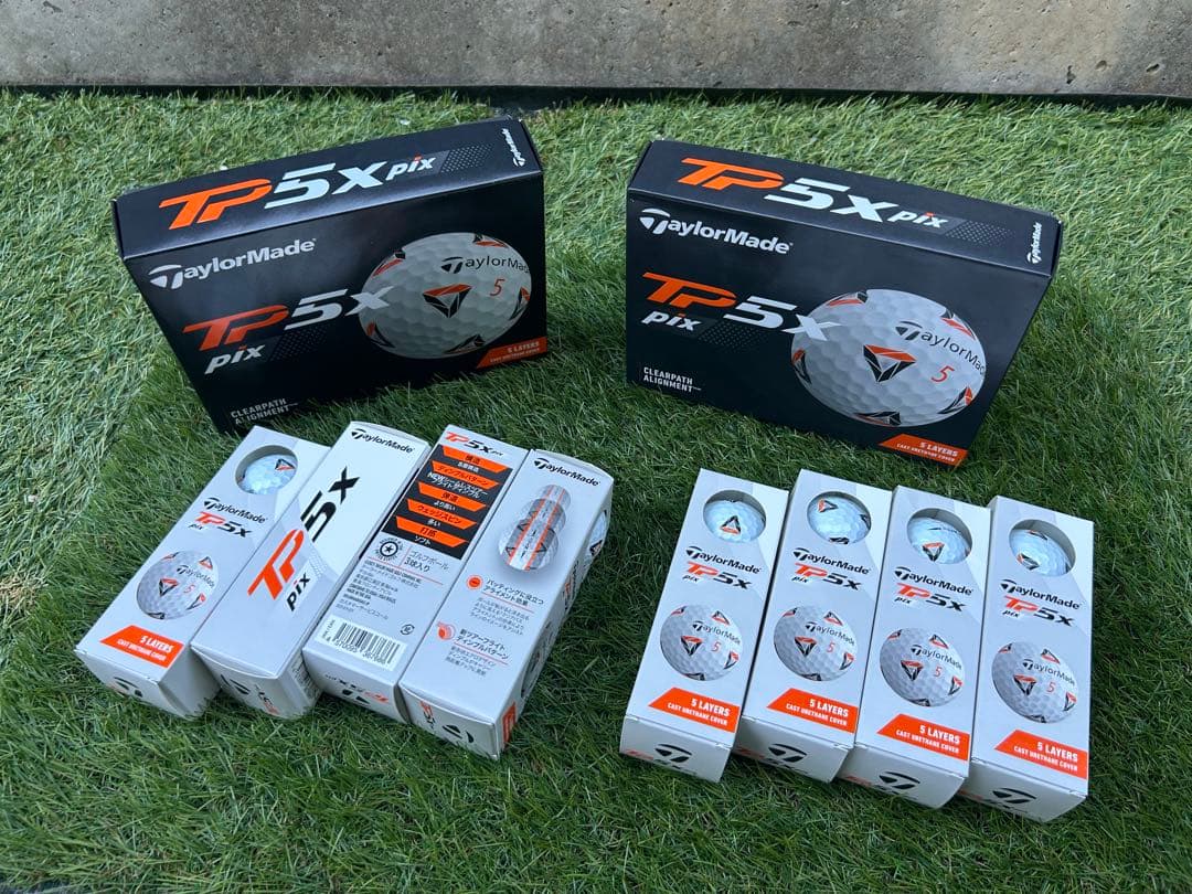 24球【新品・未使用】テーラーメイド TP5X pix リッキーファウラーモデル TaylorMade（テーラーメイド） ゴルフ TP5X PIX イエロー ボール
