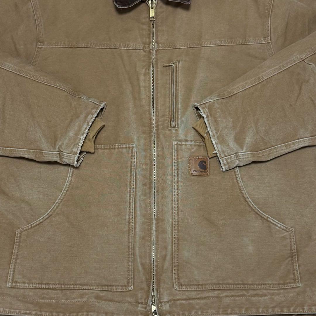 カーハート メキシコ製 ダック地 リッジコート ジャケット 裏ボア C61