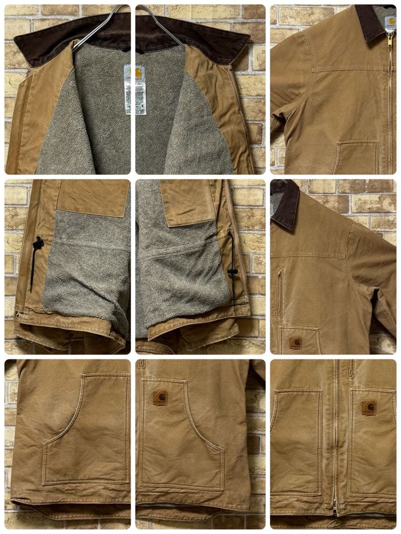 カーハート メキシコ製 ダック地 リッジコート ジャケット 裏ボア C61