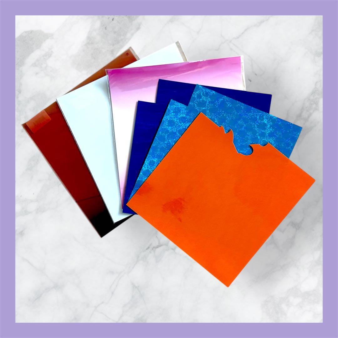 残り1セット☆【グラスアート フィルム 6枚セットA 】オマケ付き