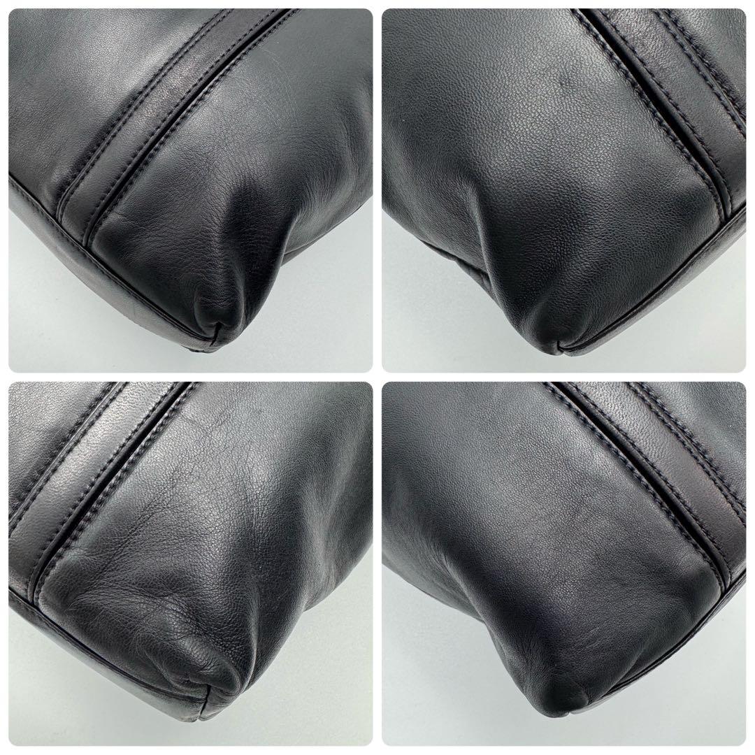 LOEWE ロエベ アナグラム ナッパレザー トートバッグ A4ギリギリ 黒