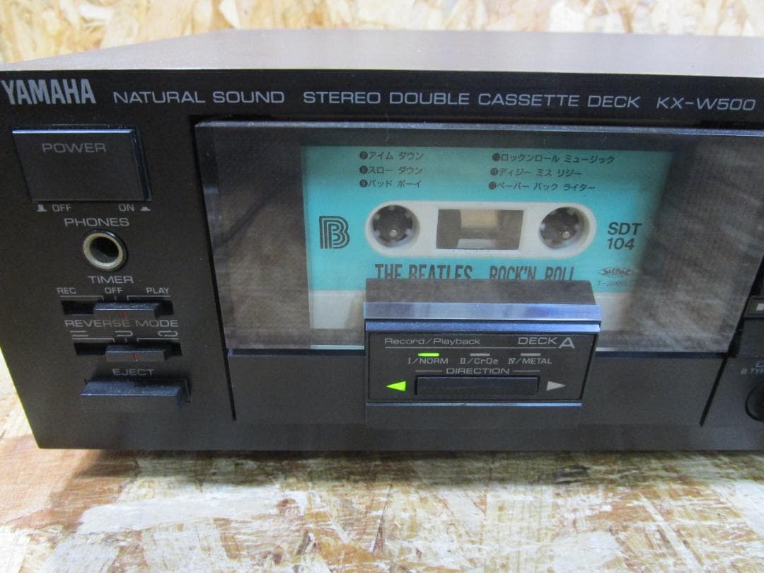 希少・動作品）ヤマハカセットデッキKX-W500 ダブルリバースカセット