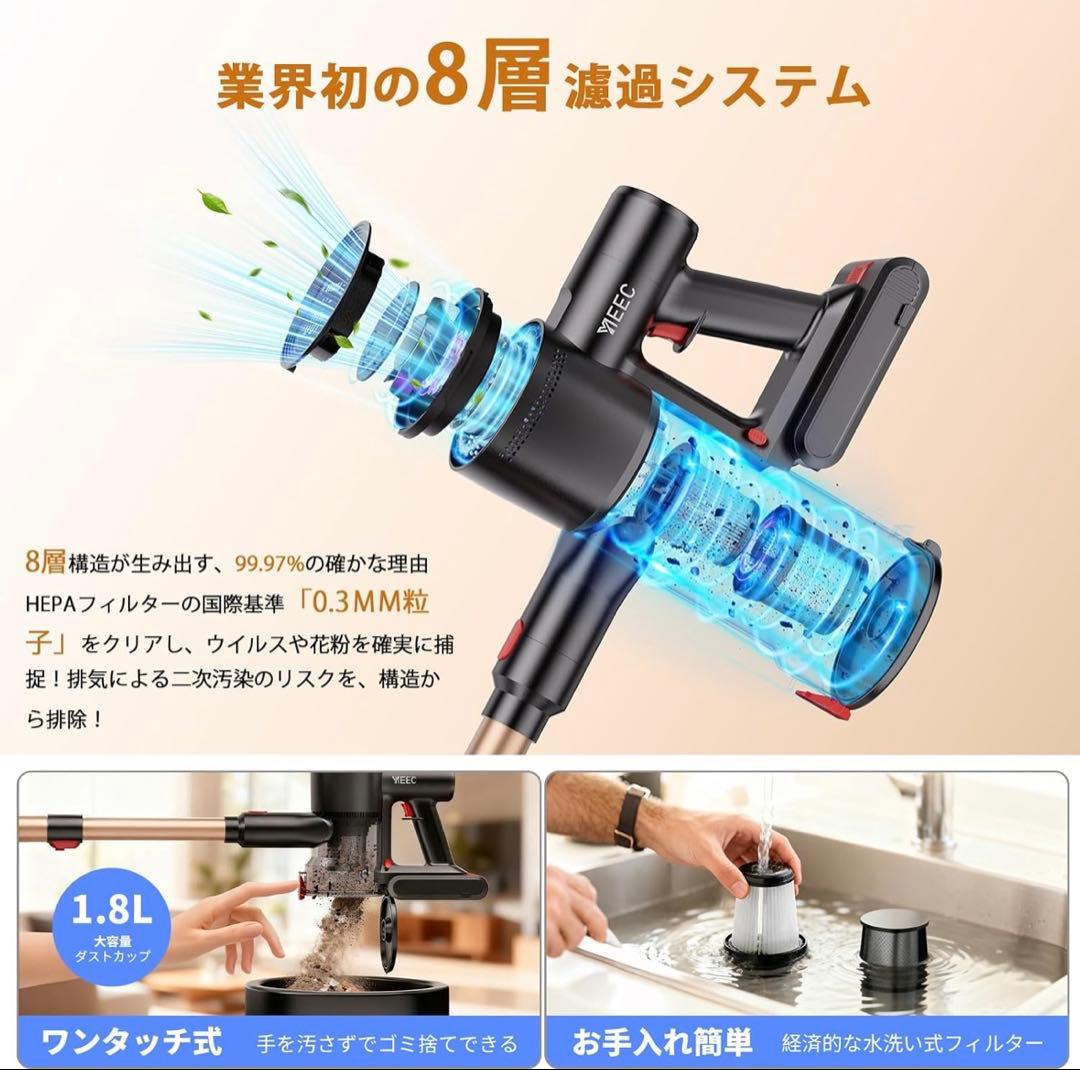 掃除機 コードレス 2026人気掃除機トップ当選！業界初独立モーター自走