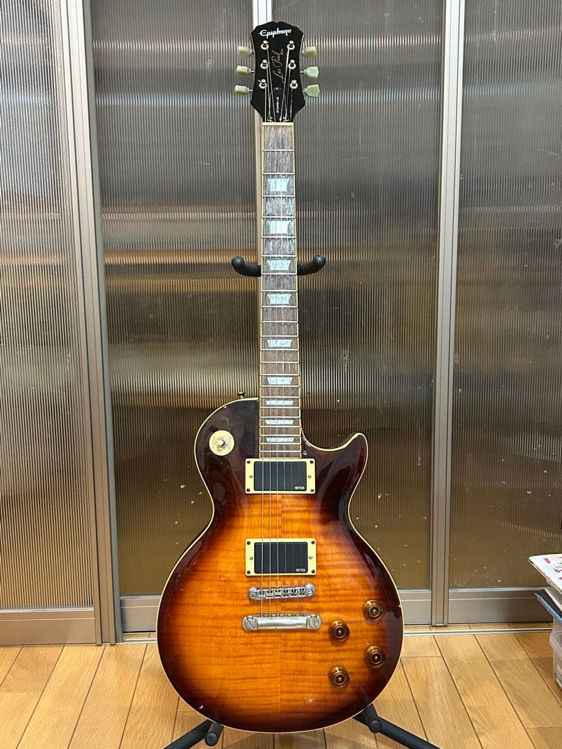 ギター Epiphone Les Paul Standard EMG 81 85 Epiphone - Les Paul Standard with EMGs, 1996 Electric Guitar VG