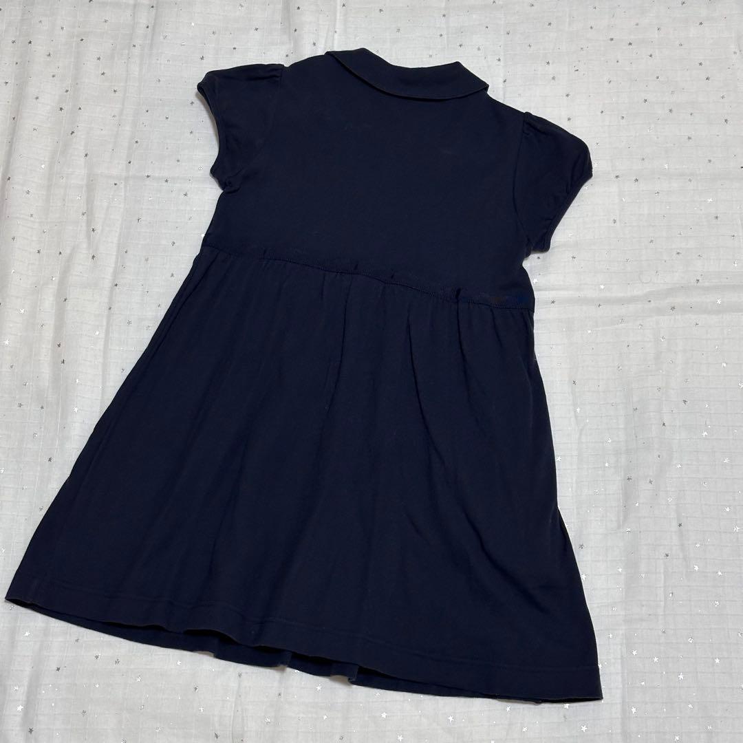 ファミリア familiar 半袖 ワンピース ネイビー 120 - メルカリ