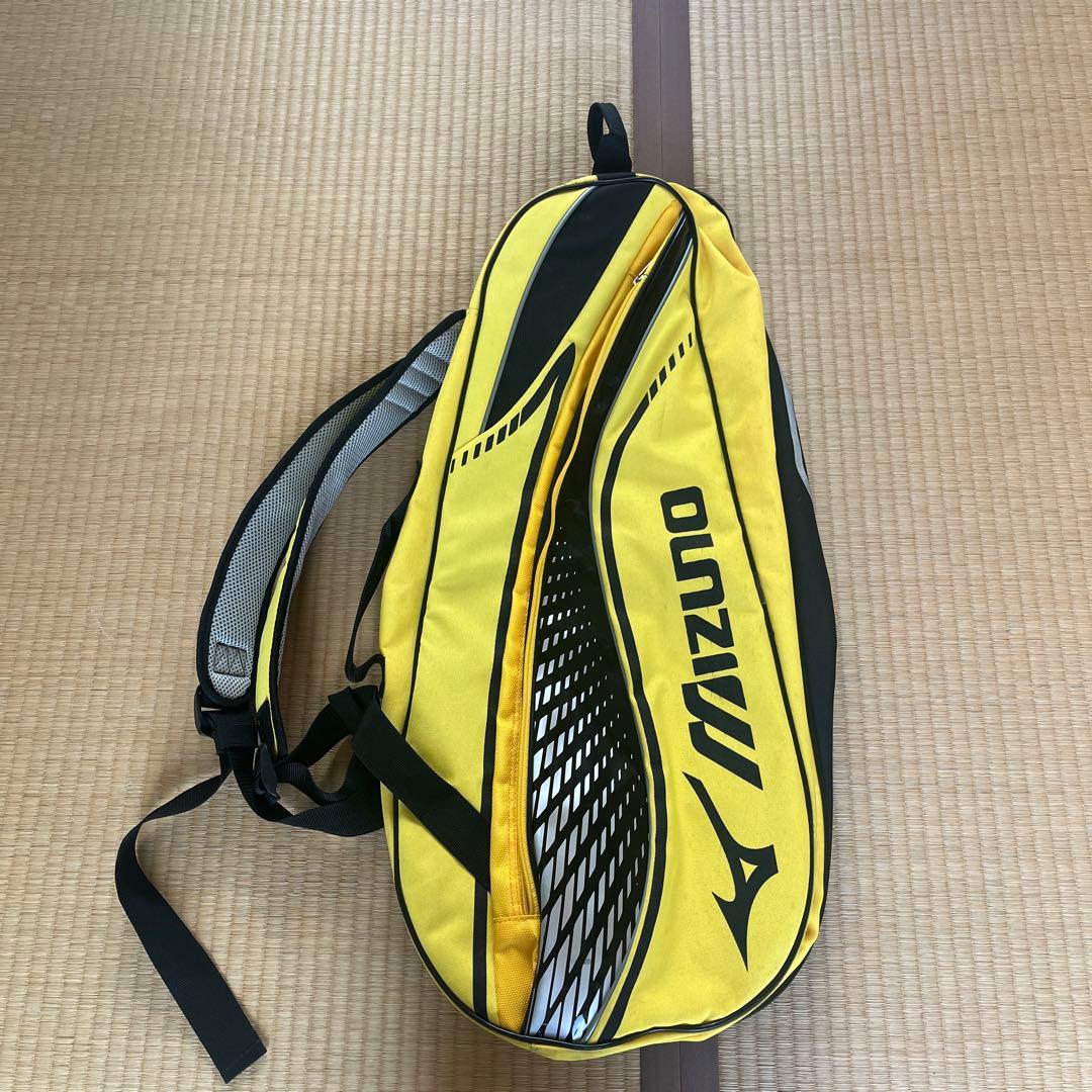 ソフトテニス ラケットバッグ キャリーケース ミズノ バッグ イエロー