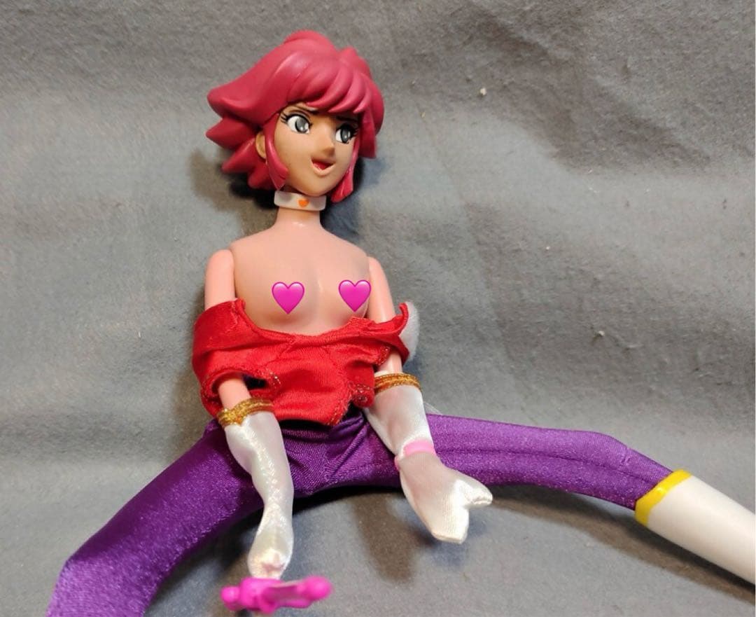 昭和レトロ 初代キューティーハニー 着せかえ ソフビ カスタム人形 セクシー人形