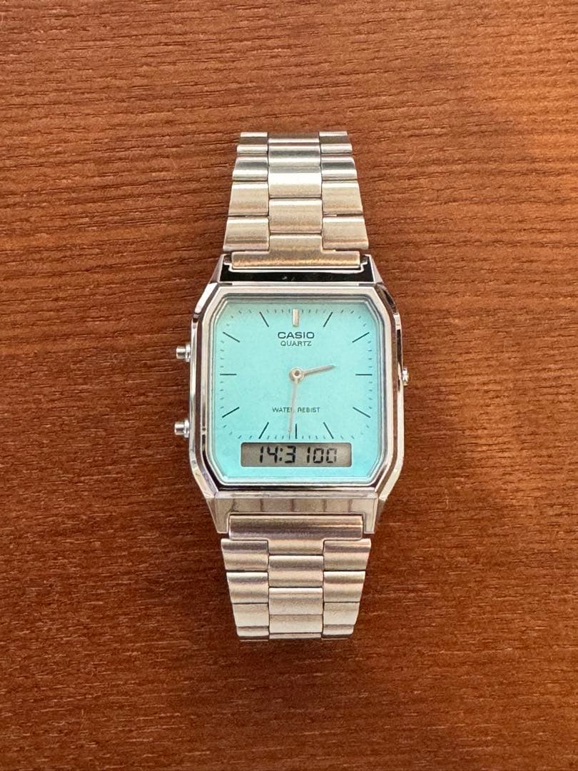 CASIO AQ-230A-2A2MQYJF ティファニー　ブルー CASIO AQ-230A-2A2MQYJF ティファニーブルー 新品未開封 カシオ