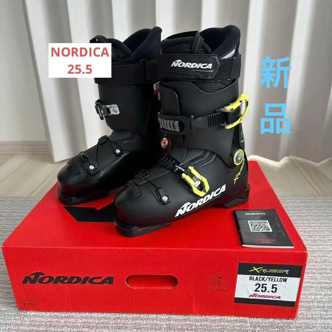 NORDICA XCRUISER ブラック/イエロー 25.5 NORDICA ノルディカ スキーブーツ XRUISER クルーザー メンズ