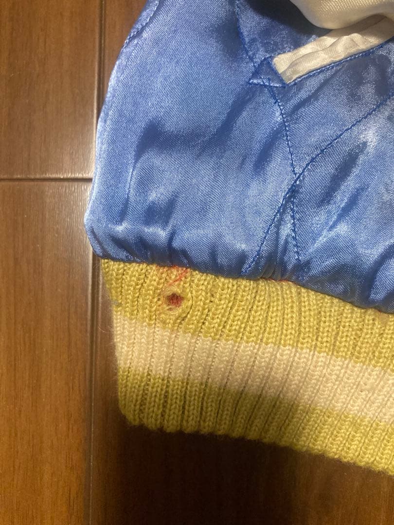 90sヒューストン飛有棲屯タグ リバーシブルスカジャン 経年変化