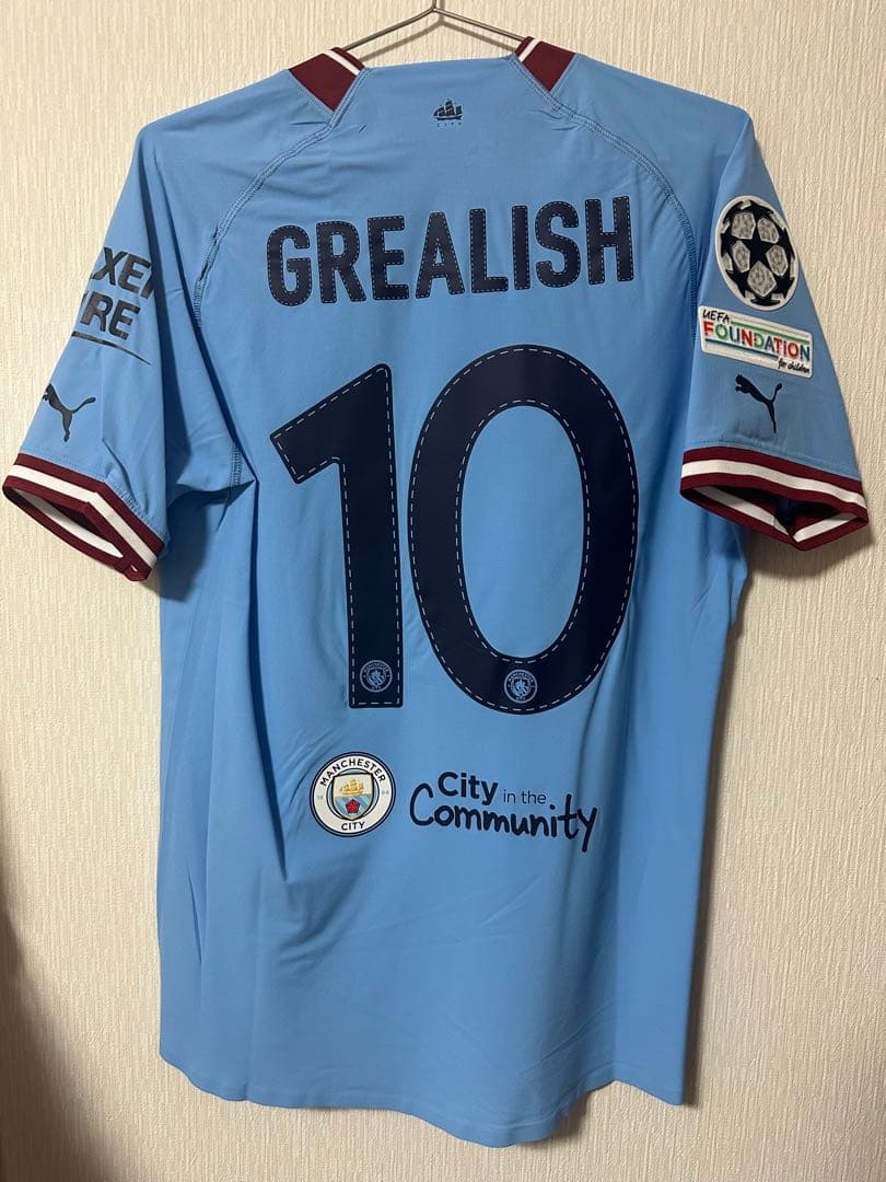【新品タグ付き】マンチェスターシティ　ホーム選手支給　グリーリッシュ マンチェスター・シティ 24/25 ジャック・グリーリッシュ 公式
