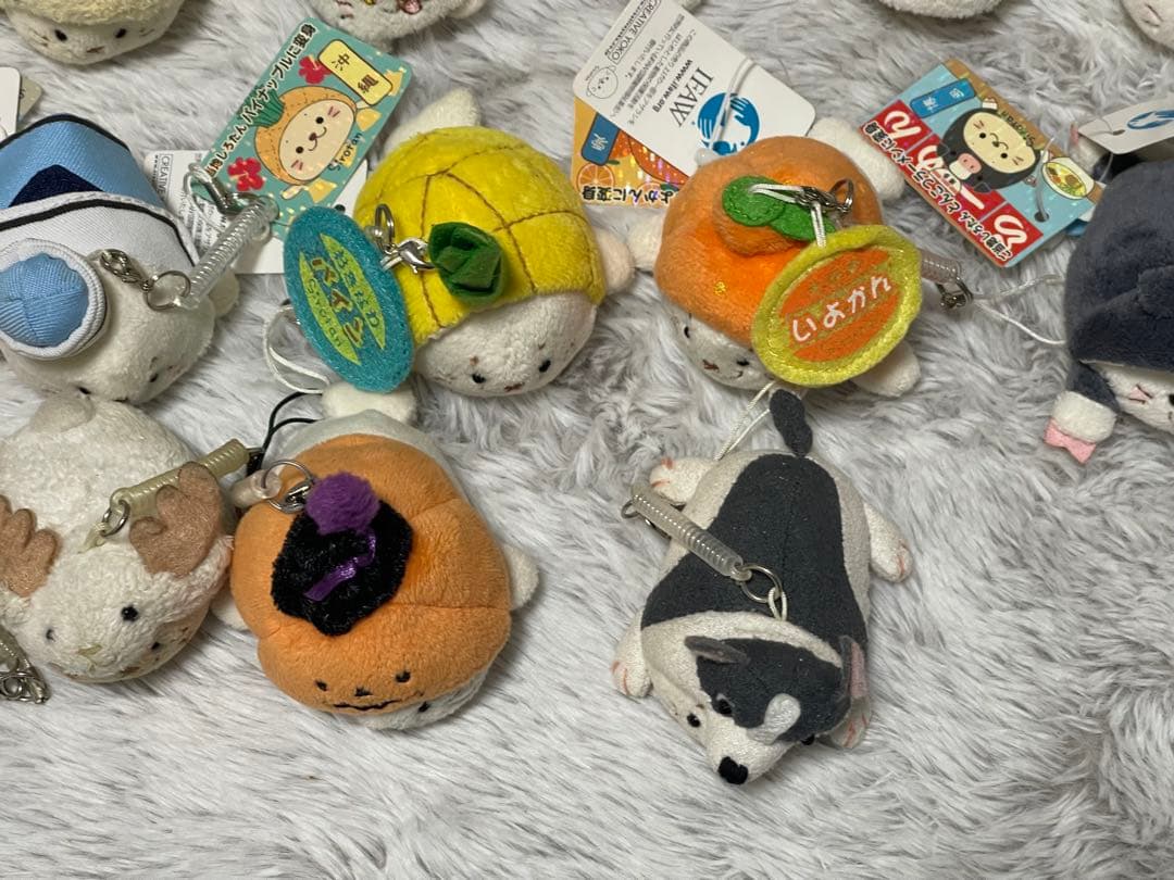 しろたん マスコットクリーナー ぬいぐるみ 45個セット 平成レトロ ストラップ