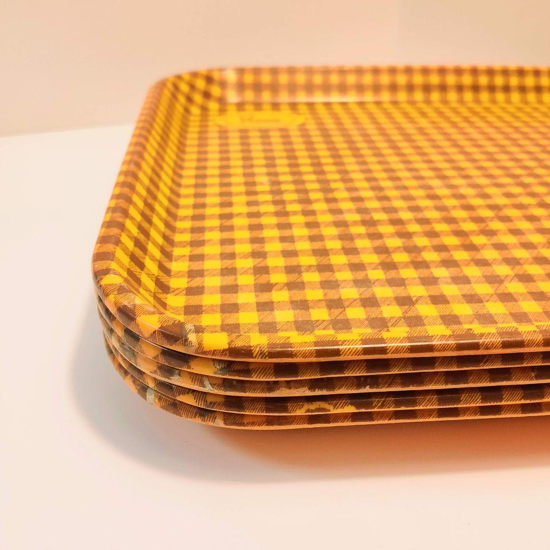 非売品 ミスタードーナツ 店舗用トレイ 70年代〜80年代 昭和レトロ 4枚