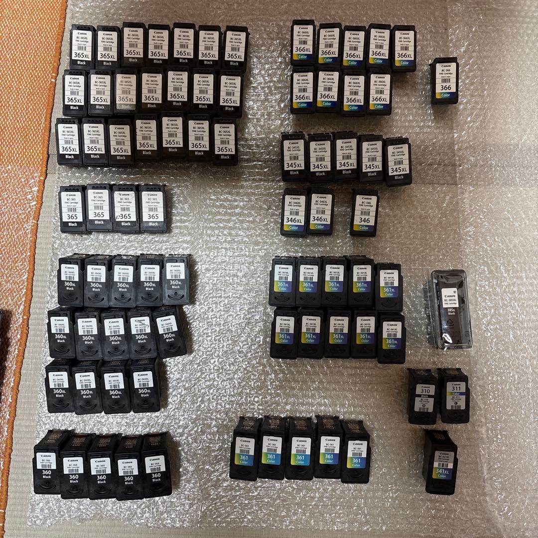 Canon純正　使用済みインク81個 キヤノン（Canon） 純正インクタンク XKI-N21(BK/C/M/Y/PB)+XKI-N20 1