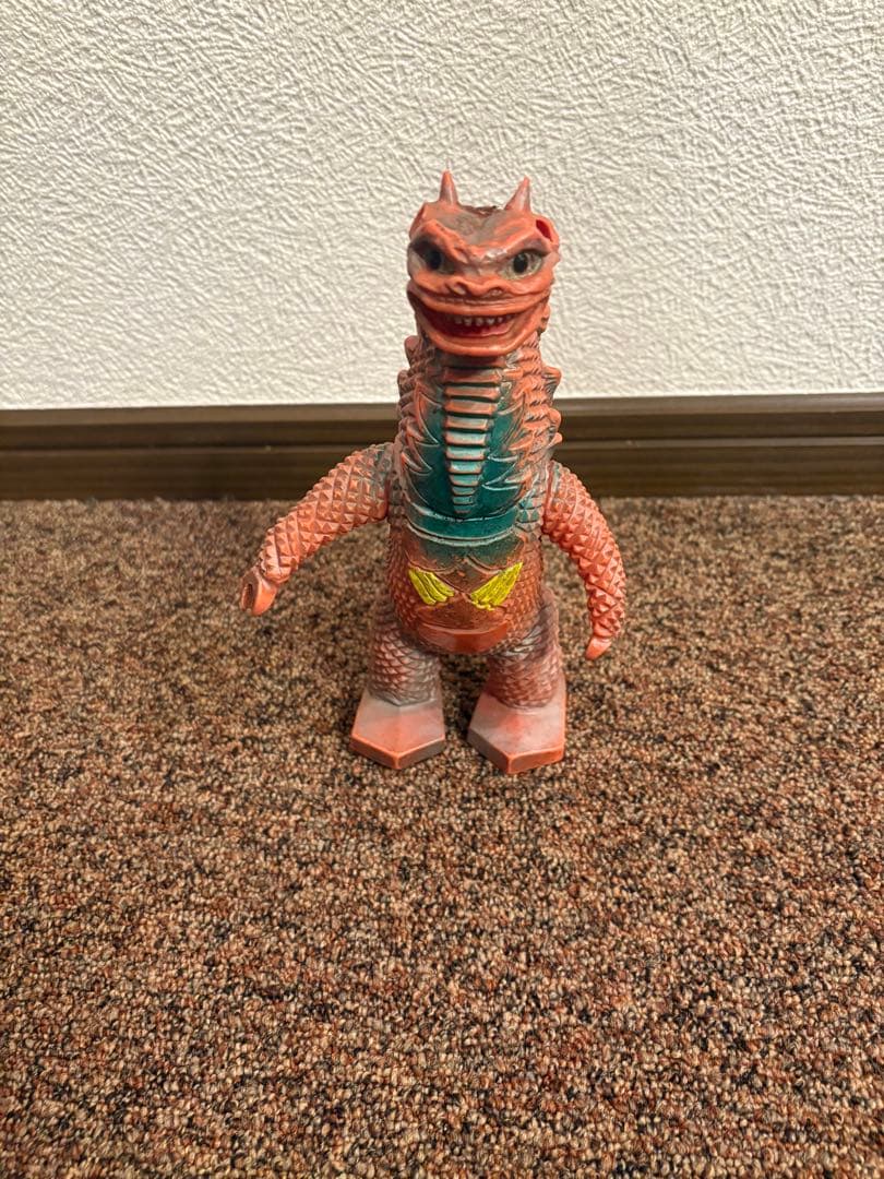 ブルマァク ギャンゴ ソフビ 当時物 マルサン ツノ欠け マルサン・ギャンゴ ブルマァク・エレキング 復刻版からの欠損部複製