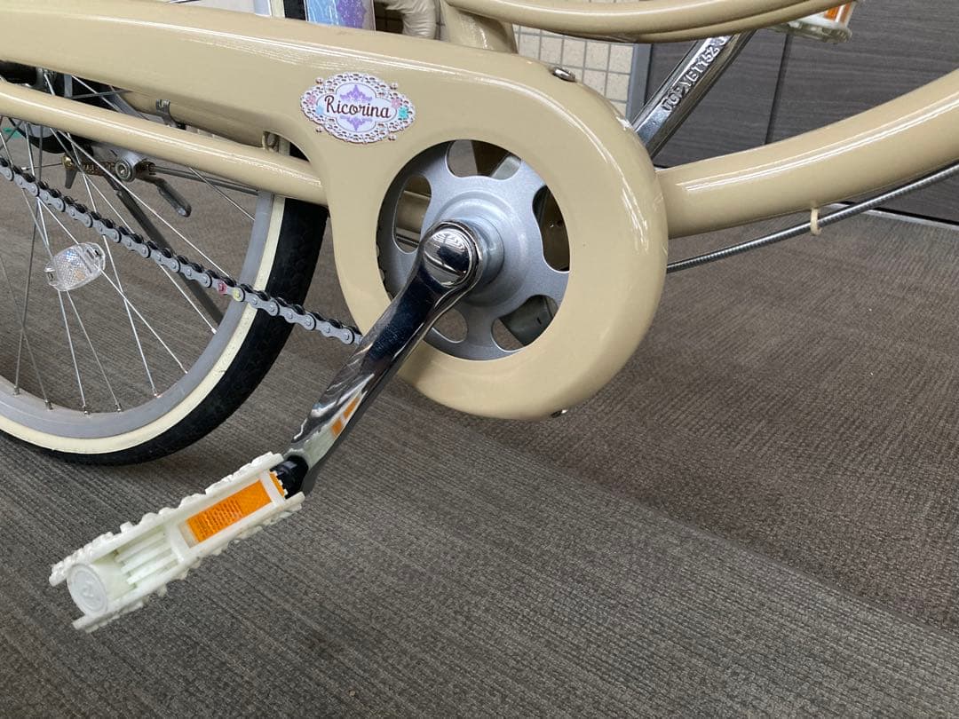 高価車・バイク・自転車 - リコリーナ シティサイクル ベージュ 24インチ