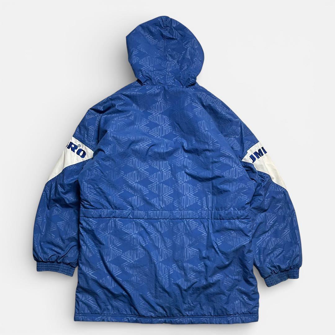 90s UMBRO 中綿ジャケット シャドーロゴ ブルー ヴィンテージ - メルカリ
