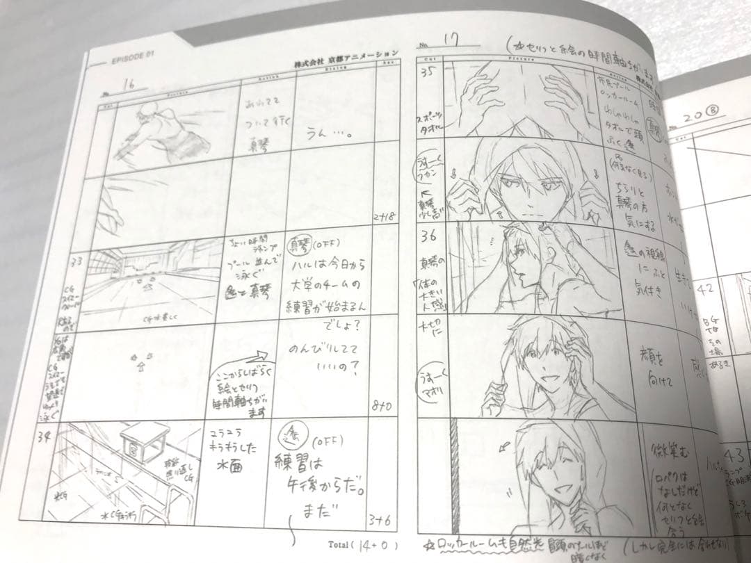 ◎美品◎Free!-Dive to the Future-絵コンテ3冊 七瀬遙