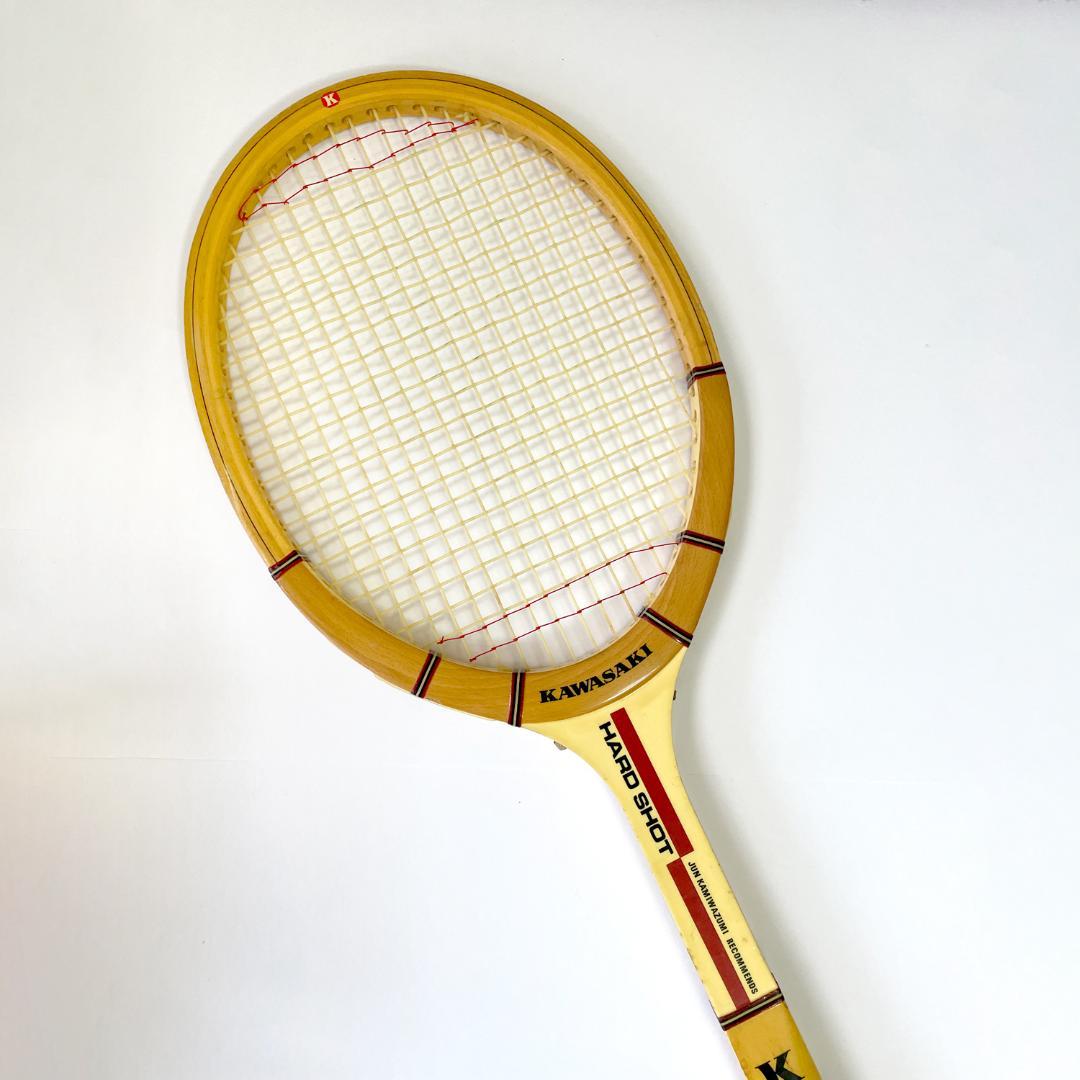 2本セット 木製テニスラケット KAWASAKI PRO ACE インテリア - メルカリ
