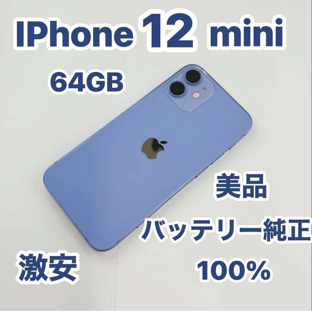 iPhone 12 mini 64GB 青 美品SIMフリー