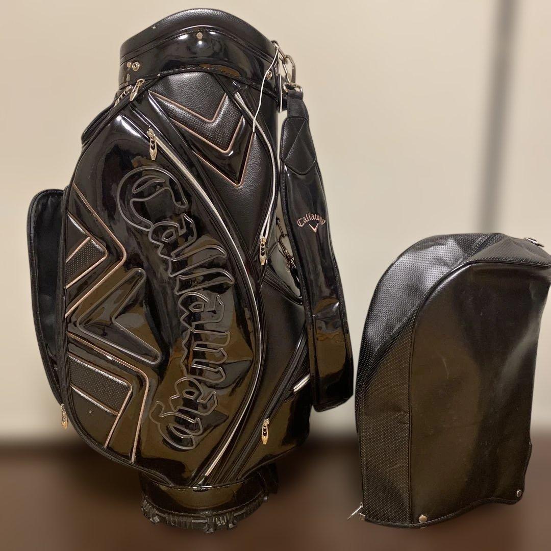 Callaway ブラック キャディバッグ ヘッドカバー付き Callaway（キャロウェイ） キャディバッグ ツアー メンズ スタンド型 9