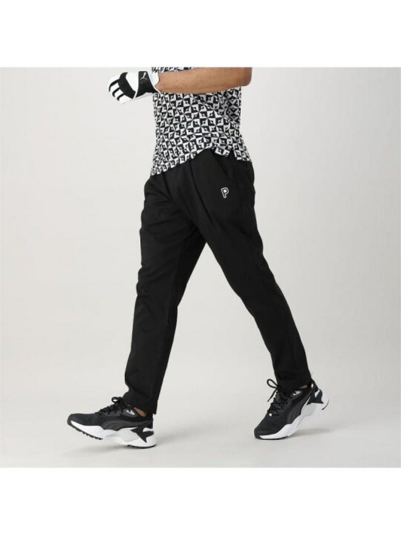 PUMA ゴルフ メンズパンツ Lサイズ ブラック プーマ（PUMA）（メンズ）ゴルフウェア 防風 防雨 ウィンドクロス