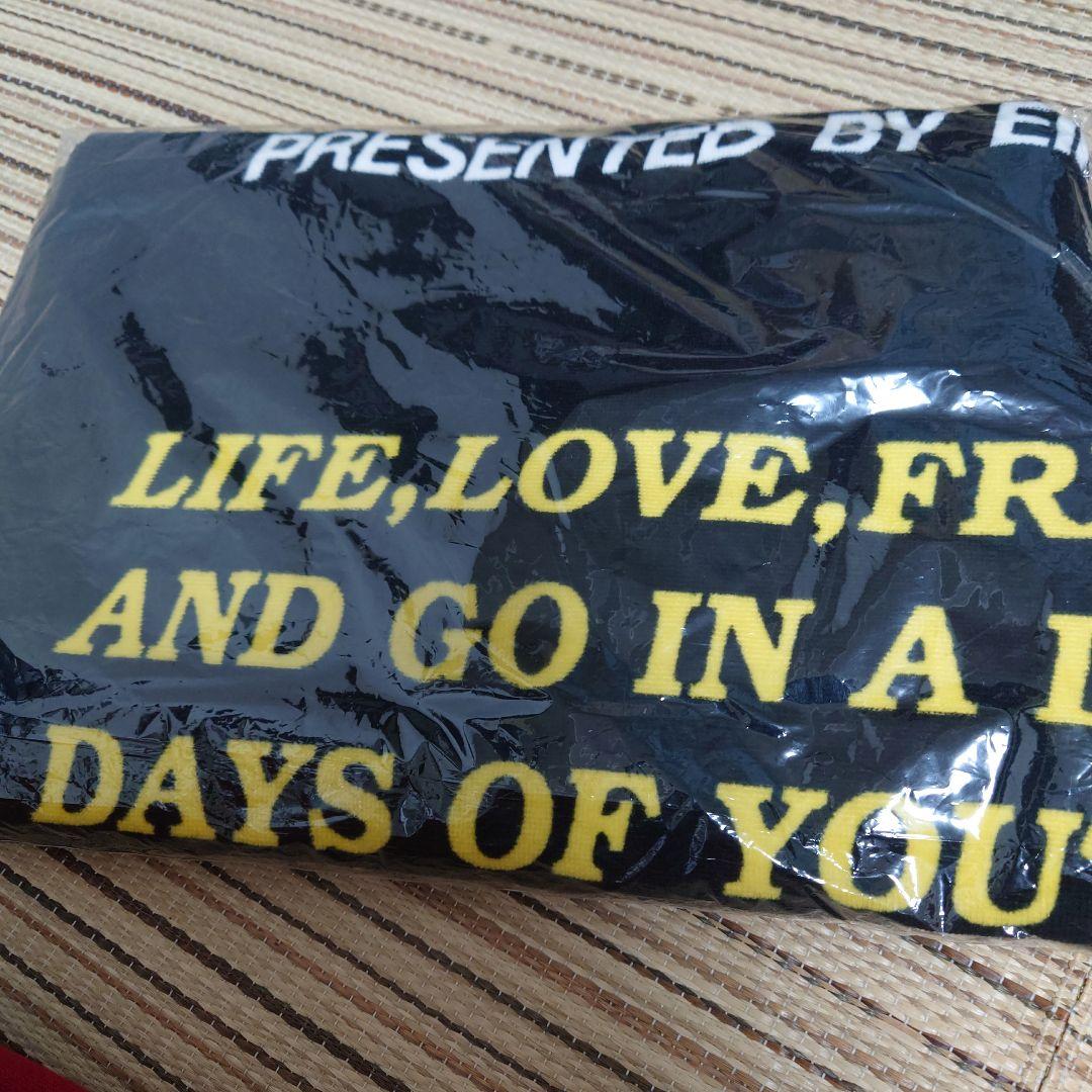 新品未開封　矢沢永吉　当時物スペシャルビーチタオル　タイトルシルエット　ロゴ