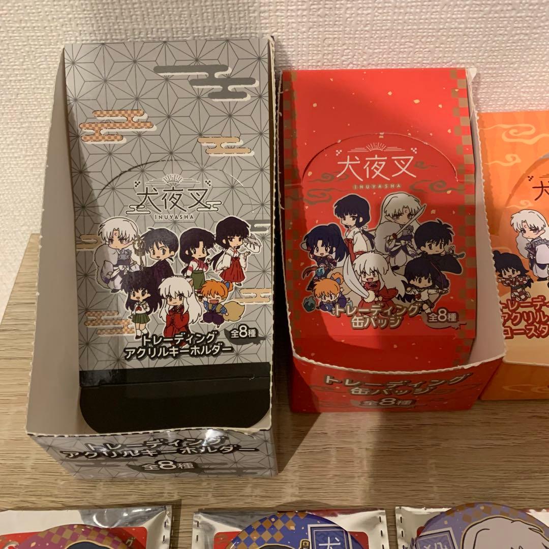 犬夜叉 殺生丸 かごめ 桔梗 アクリルコースター 缶バッジ キーホルダー