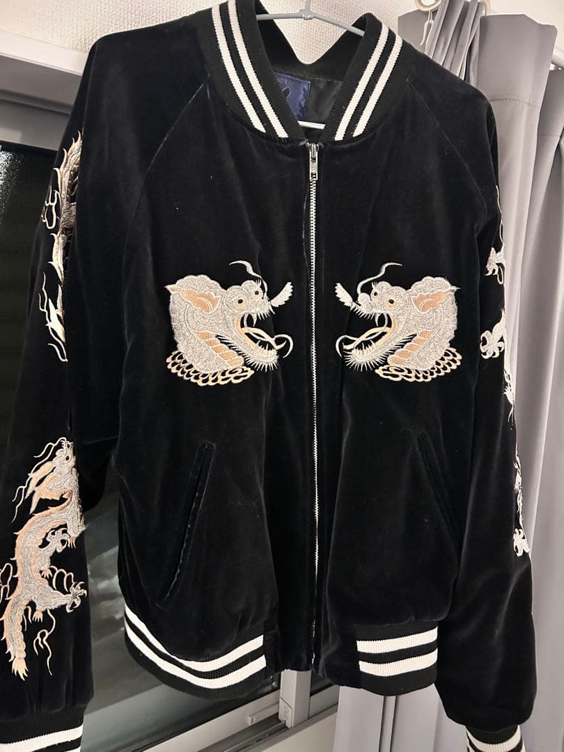 FRESH-BOX ドラゴン刺繍 スカジャン L FRESH-BOX ドラゴン刺繍 スカジャン L