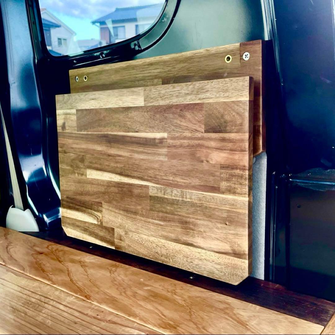 エブリイバン(DA17V)「手作り収納式サイドテーブル」 - メルカリ