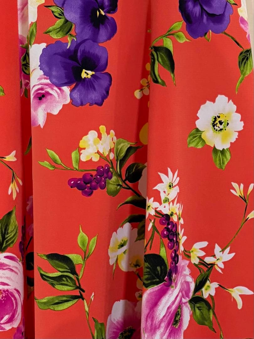 フラメンコ ファルダ スペイン生地 大きめ 花柄 - メルカリ