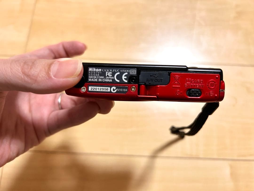 Nikon COOLPIX S5100 レッド 12.2MP【良品】