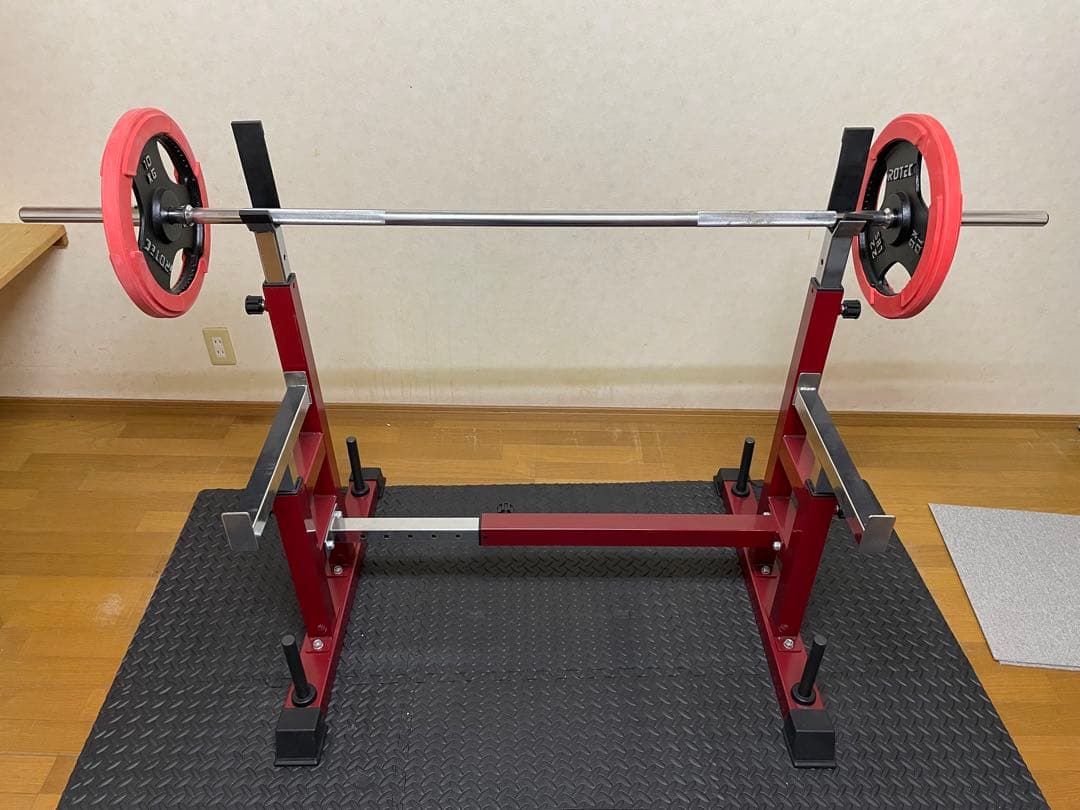 直接引き取り限定】ベンチプレス豪華セット（ラック＋バーベル＋10kg