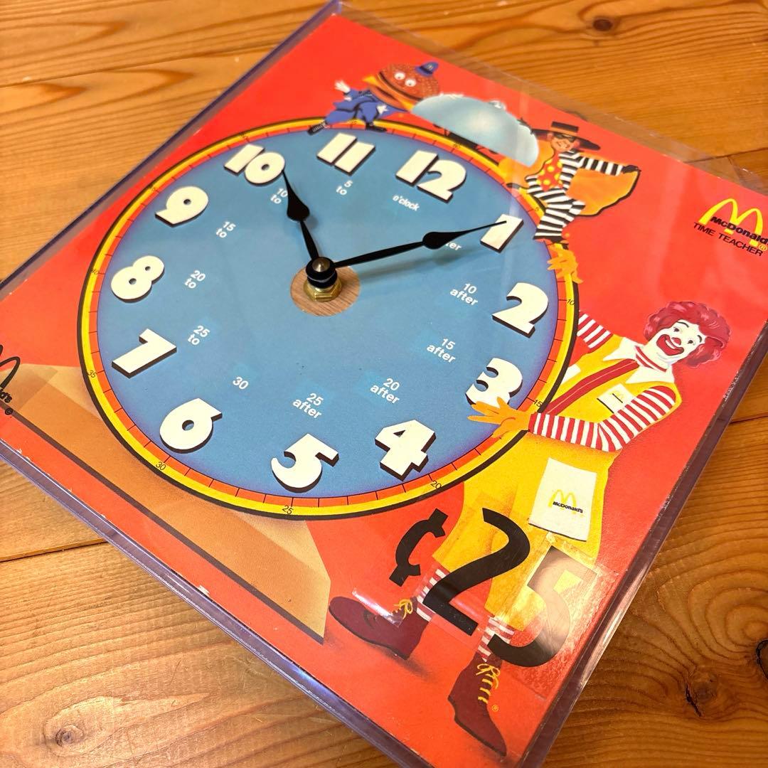 レア マクドナルド ロナルド ウオールクロック 時計 店舗用 アメトイ