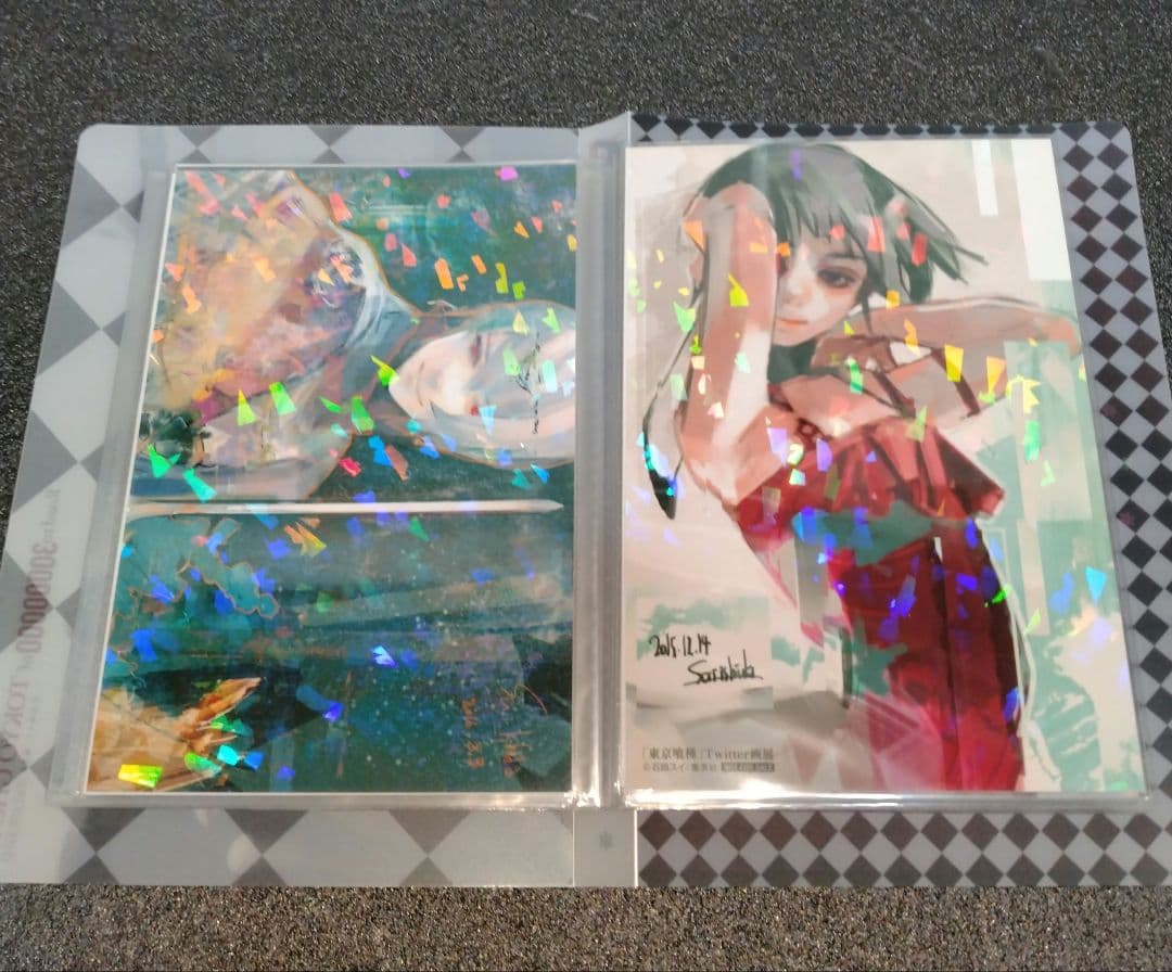 懸賞品☆東京喰種Twitter画展イラストカード全25種&特製カードホルダー