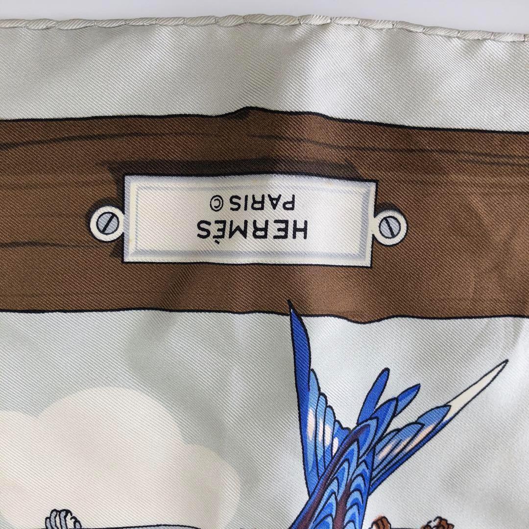 エルメス 鳥たちの競演 カレ90 OISEAUX DES CHAMPS スカーフ - メルカリ